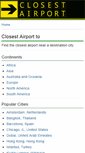 Mobile Screenshot of closestairportto.com
